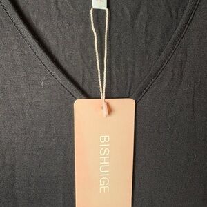 BISHUIGE Black V-Neck dress